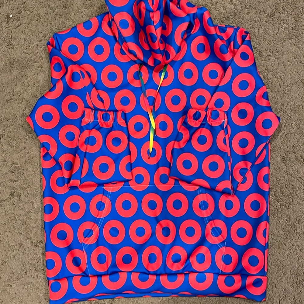 Brand new hoodie. Bright colors and design. Never worn